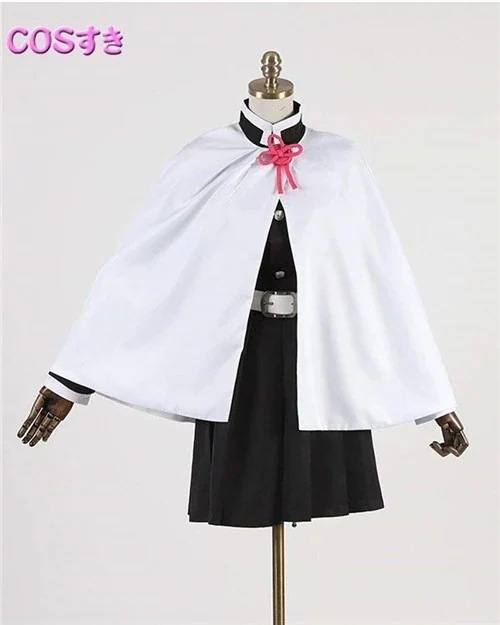 最安値販売 栗花落カナヲ 【コスプレ衣装+ウイッグ＋ブーツ】 栗花落カナヲ つゆりかなを 風 コスプレ衣装 コスチューム　cosplay 変装 ハロウイン