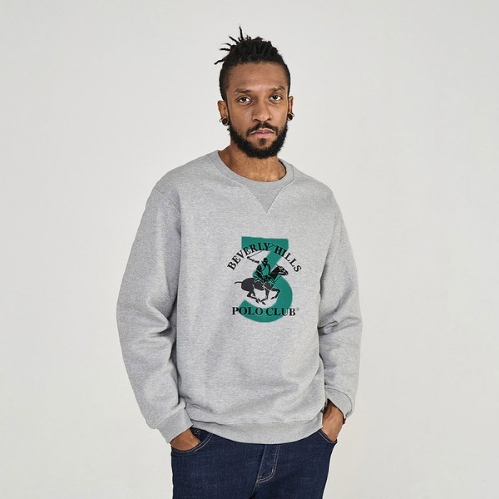 (ビバリーヒルズポロクラブ) Number 3 ポロクラブ起毛スウェットシャツ