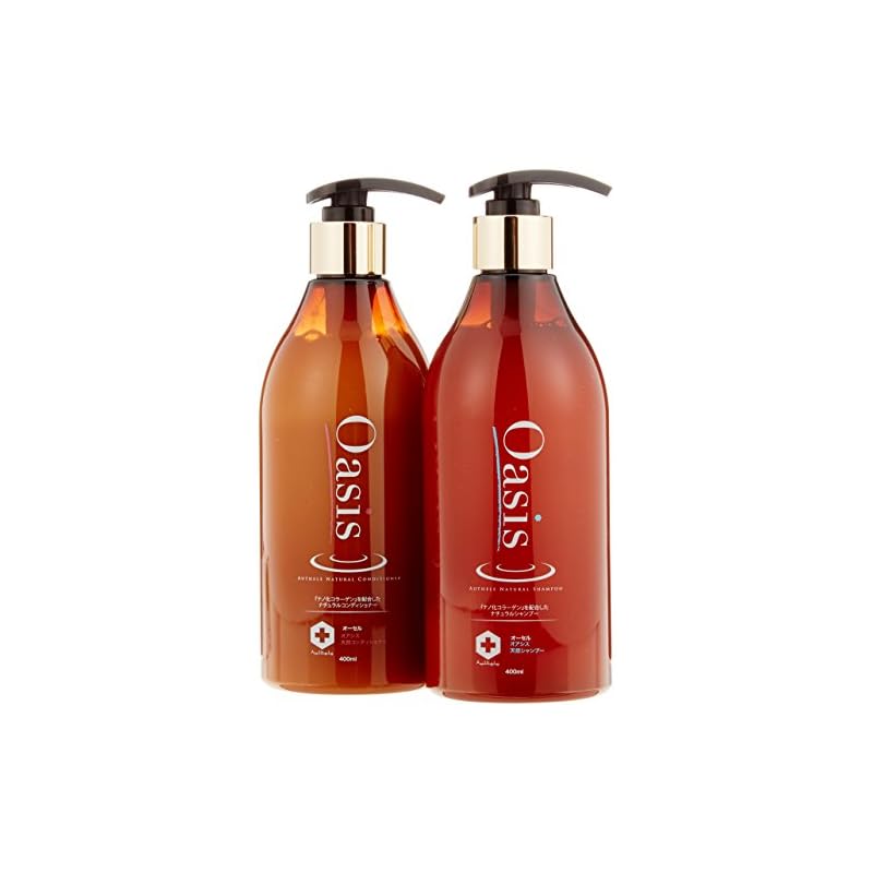 オーセル Oasis(オアシス) 天然シャンプー&コンディショナーセット 各 400ml