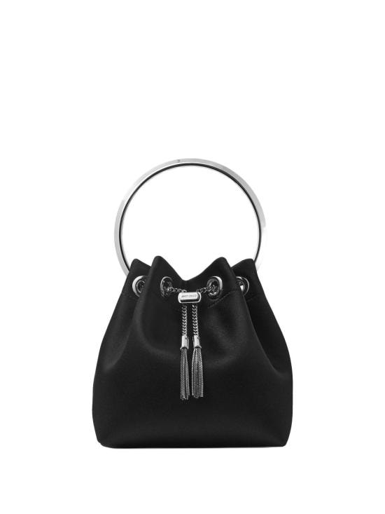 JIMMY CHOO Women Shoulder Bags BONBON FUQBLACK SILVER