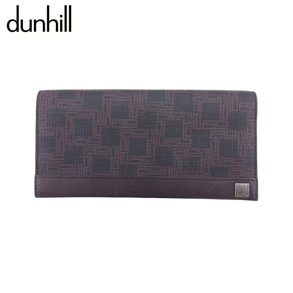 長財布 ファスナー付き 財布 ディーエイト D8 メンズ ブラウン ブラック 中古