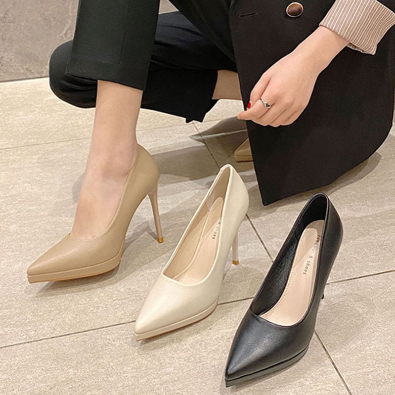 500円OFFクーポン 小さいサイズ 大きいサイズ パンプス ハイヒール 10cm レディース パンプス ポインテッドトゥ ハイヒール 美脚ヒール 厚底 ストーム 美脚 卒園式 結婚式 ポインテッドト 7,658円