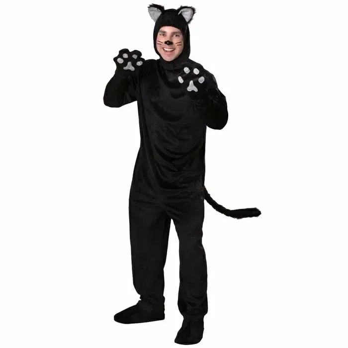 ハロウィン 衣装 大人用 猫　ねこ 動物 アニマル 全身 ハロウィン コスプレ ハロウィン コスム 男性用 メンズ ハロウィーン　衣装　ハロウィン衣装 イベント パーティ 仮装 ステージ 舞台