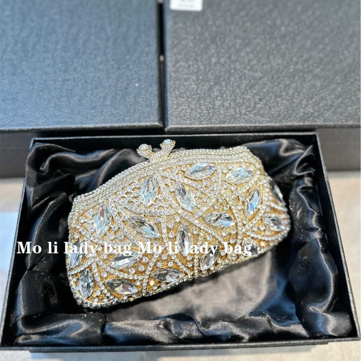 ブロガー用レディースパーティーバッグ 名媛水钻手提げレディースバッグ ラグジュアリーミニバッグ 高級感洋風バッグ