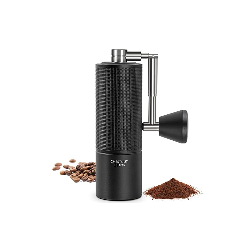 TIMEMORE 新 全金属 コーヒーミル 手動 タイムモア C3S PRO 手挽き コーヒー ミル 折り畳み式ハンドル ステンレス臼 段階粗さ調整可能 省力性 持ち運びやすい - NEW C3S P