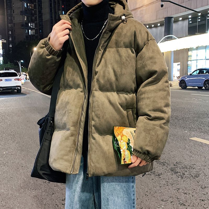 アメリカ メンズ 厚手 フード付き 中綿ジャケット カジュアル ファッション ダウンコート