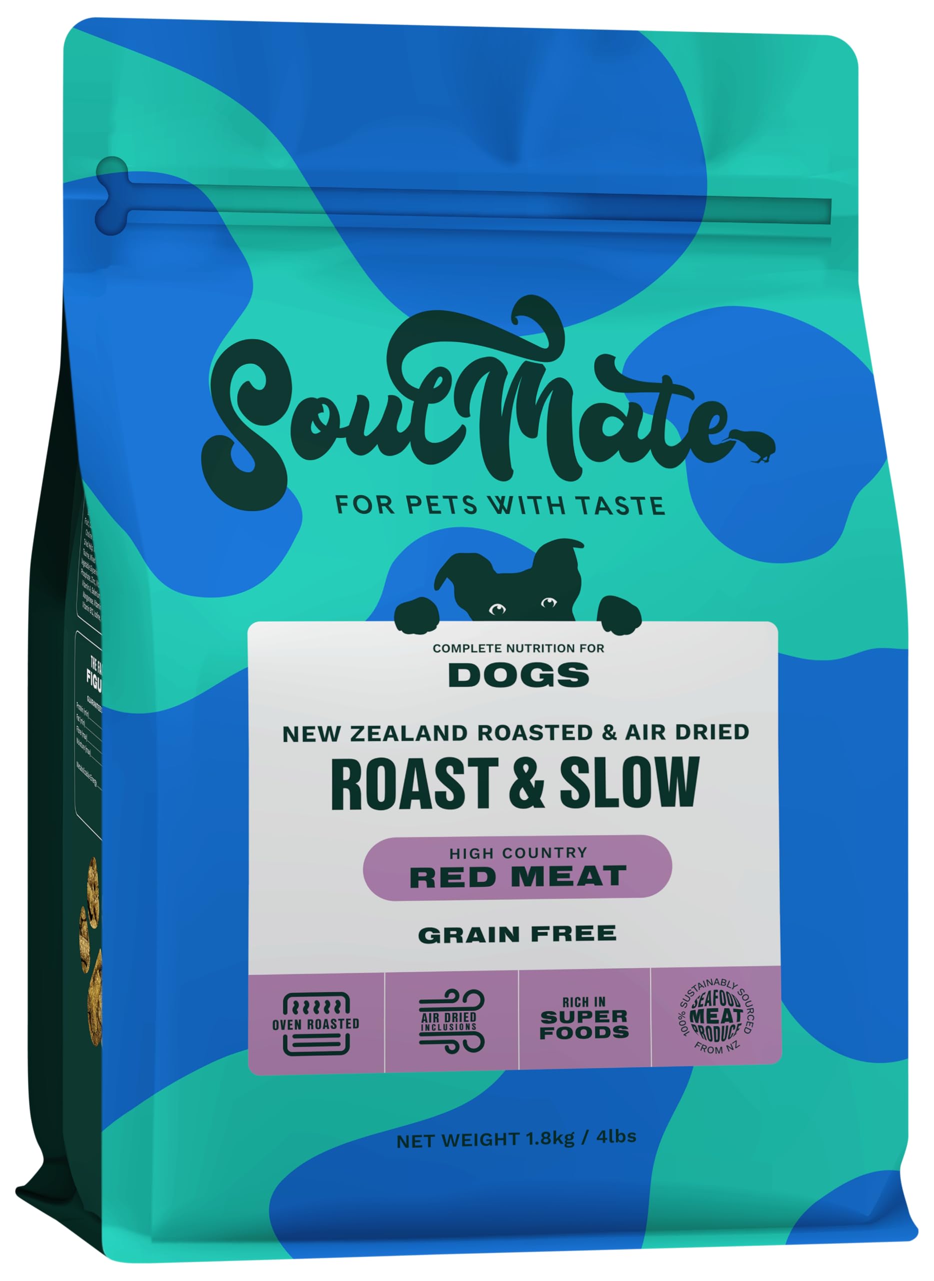 ソウルメイト SoulMate DOG ベイクド＆エアドライフード レッドミート 1.8kg