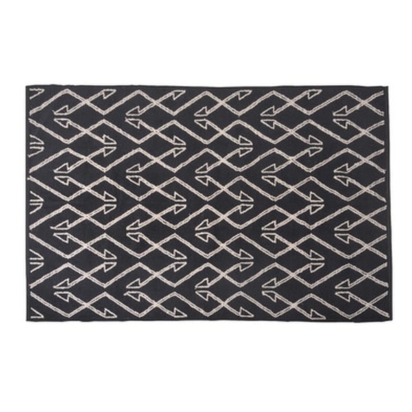 ラグ ブラック 約幅130×奥行き190cm TTR-170A