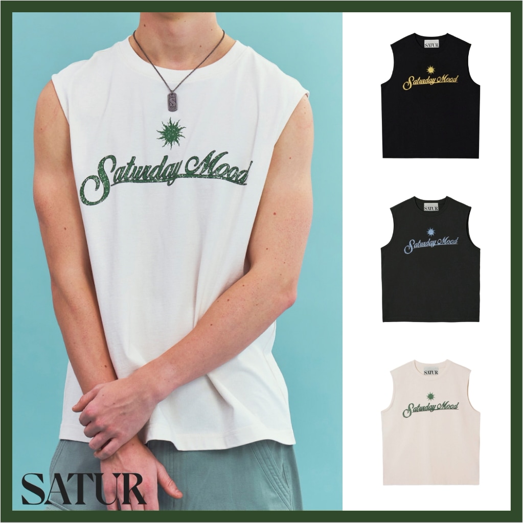 Saturday Mood Lettering Sleeveless