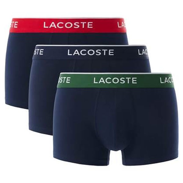 ラコステ LACOSTE ３パックストレッチコットントランクショーツ 3枚セット 下着 メンズ アンダーウェア 5H129710-HY0 即納あり