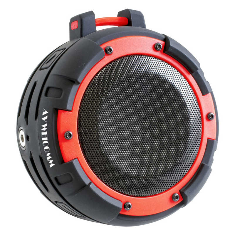 京ハヤ　Bluetooth スピーカー アウトドア ［防水 /Bluetooth対応］ レッド　JKBT098RD