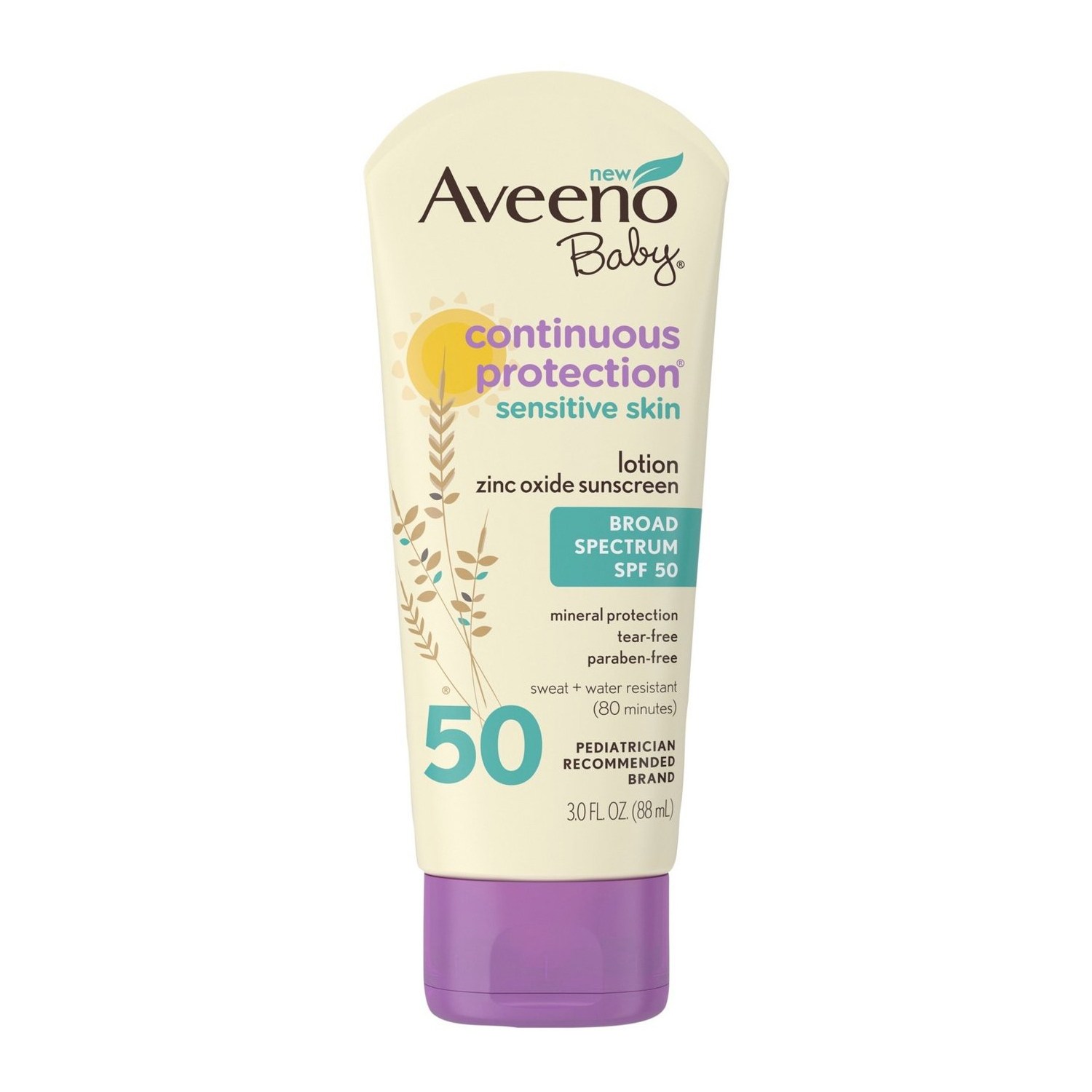 Aveeno Baby Continue Protection 敏感肌 幼児日焼け止め SPF 50/出産/幼児用品