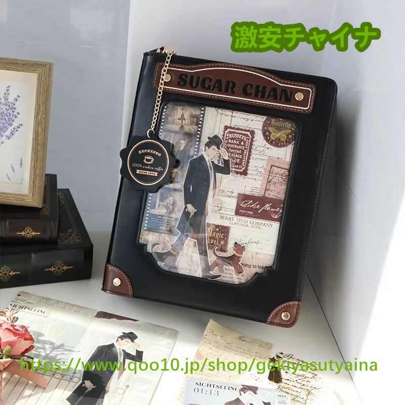 痛バッグ　痛バ　ショルダーバッグ　推しカフェ　 PU 　縦型　ぬいぐるみ入り　缶バッジ入れ　推し活　推しグッズ　推しごと　病みかわ　地雷系　ロック　量産型　 lolita