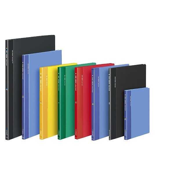 （まとめ買い）クリヤーブック サイドスロータイプ A4縦 固定式20枚ポケット 赤 ラ-820R [x3]