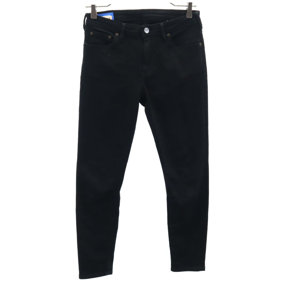 アクネストゥディオズブロコンスト イタリア製 ロングパンツ W28 黒 Acne Studios Bla Konst ストレッチ メンズ