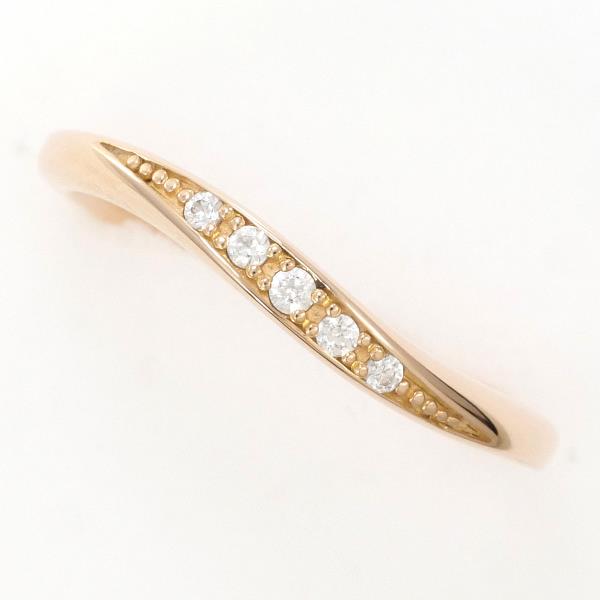 4℃ K10PG リング 指輪 8号 ジルコニア 総重量約1.3g ジュエリー 中古 9,561円