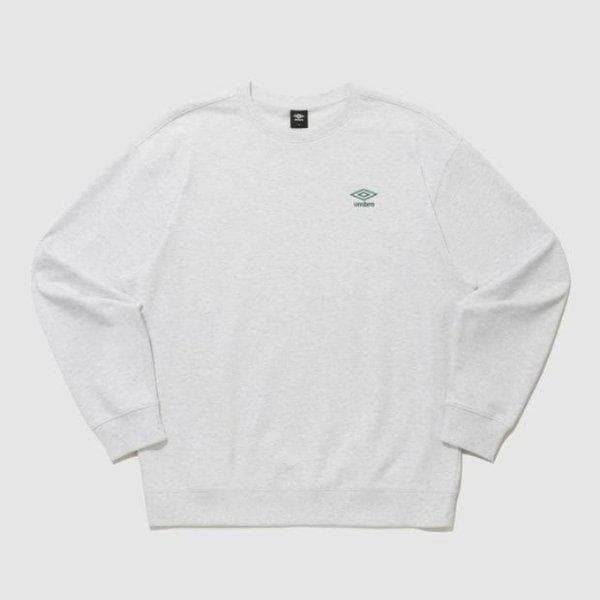 長袖Tシャツ KQF UQ123CFS19-WMG エッセンシャル スモールロゴ スウェットシャツ / WHITE MELANGE