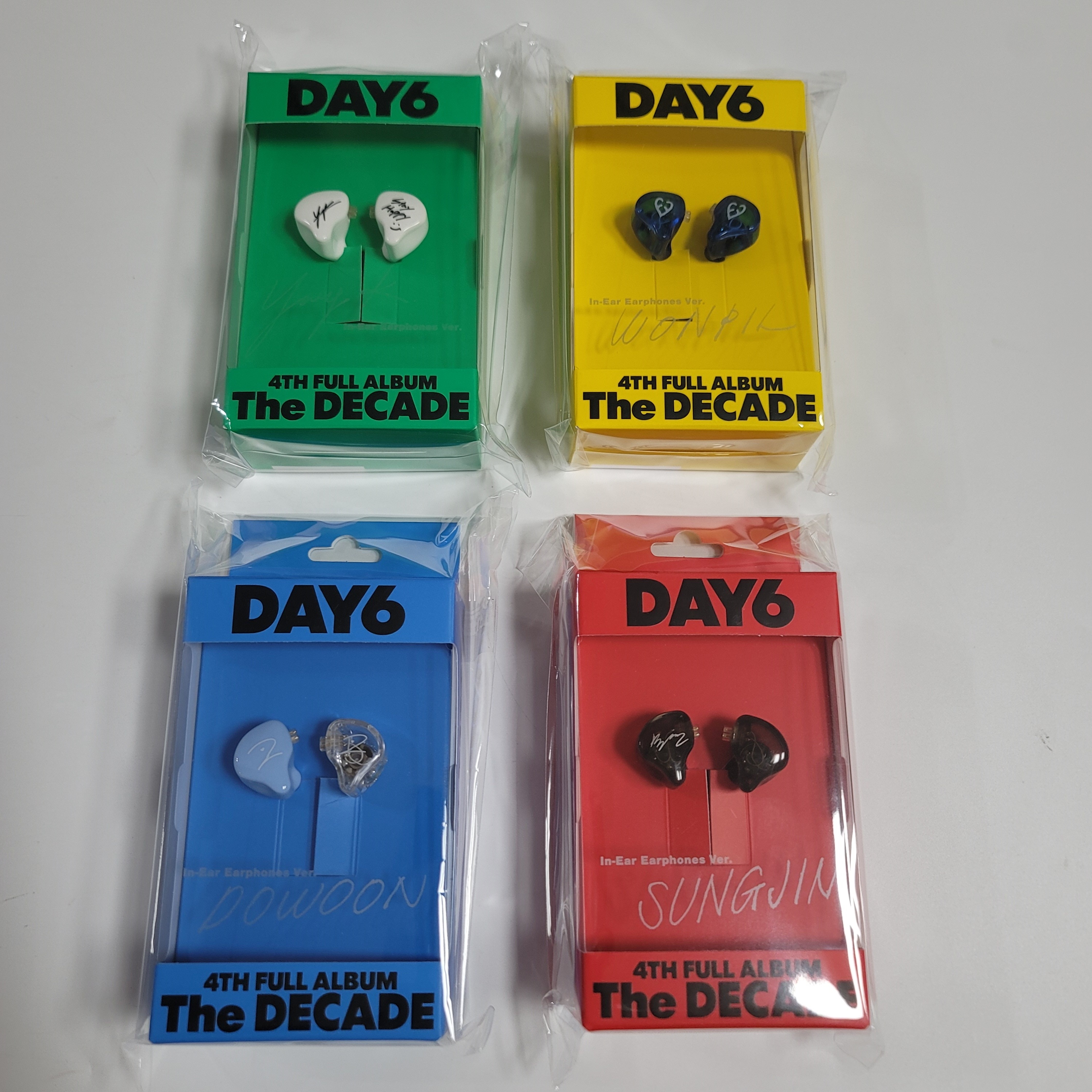 [4種セット] DAY6 デイシックス インイヤー イヤホン アルバム 4th Album デイシックス The DECADE In-Ear Earphone ver. Earphones