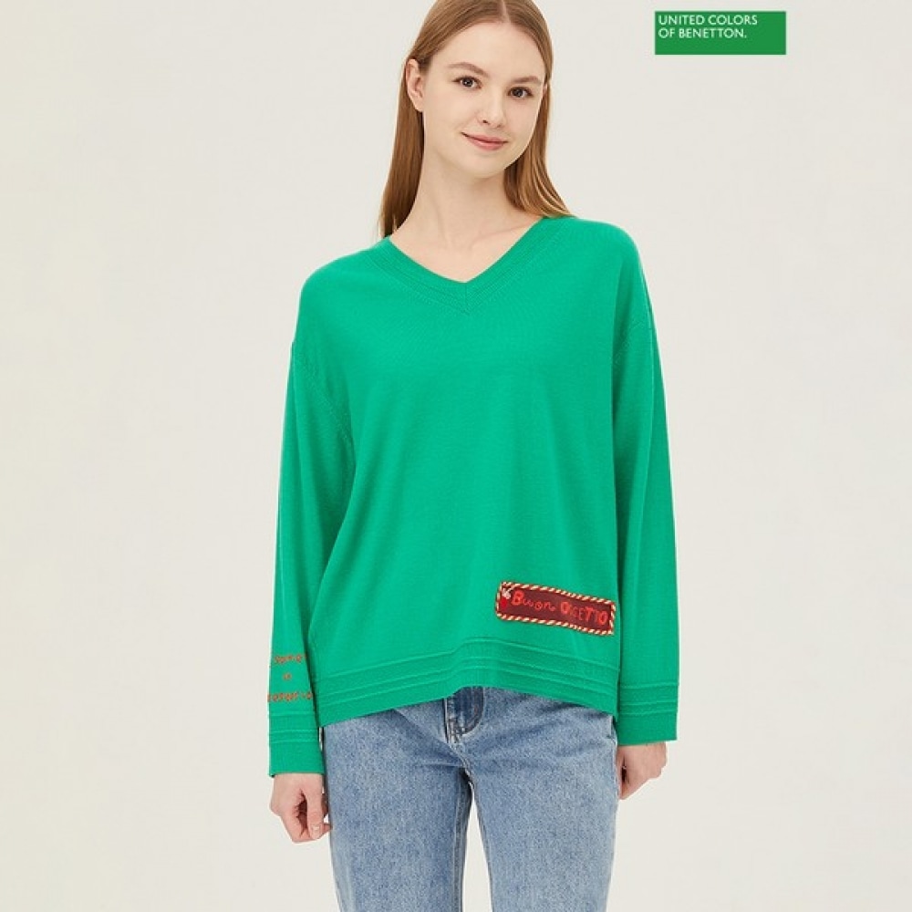 [ベネトン] ベネトンヴィヴァルディ Vネックニット BAKP13411 12,696円