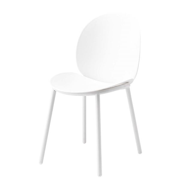 売れ筋新商品 チェア/椅子 ホワイト 約W44.5xD58.5xH82xSH45cm 組立品 椅子