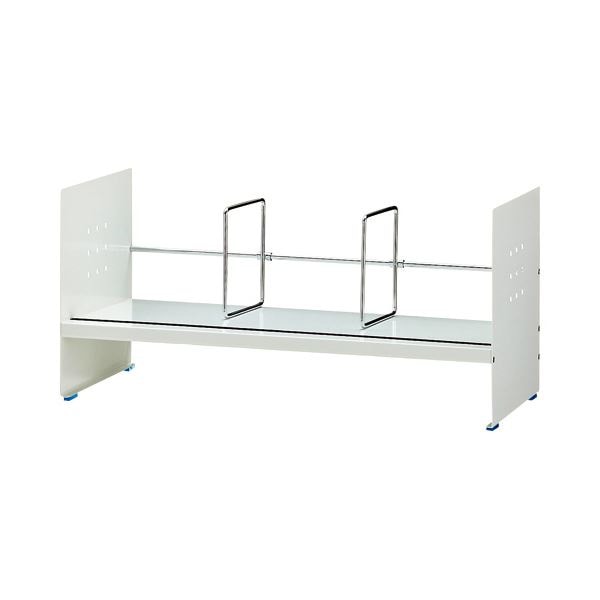 （まとめ）トヨダプロダクツ ブックスタンド ハイタイプ W600mm ホワイト BSST-060H 1台3セット