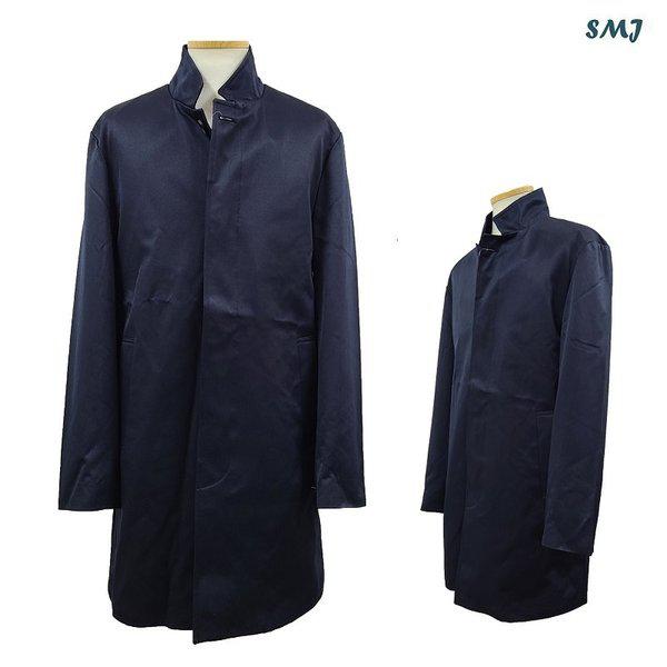 SMJ1096 男性用トレンチコート ハーフコート 男性用 7分丈コート 春秋