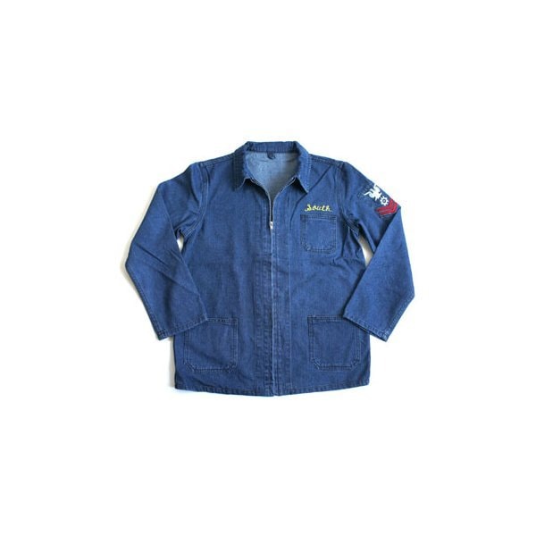アメリカ軍 デニムジャケット／スーベニアジャケット 36／Sサイズ JJ151YNE M デニム刺繍 レプリカその他