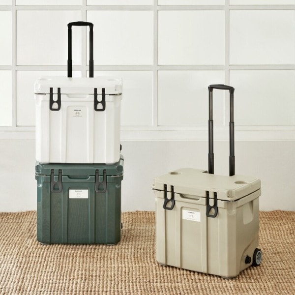 ハードクーラー キャリア型 35L キャンプ用 アイスボックス 保冷ボックス