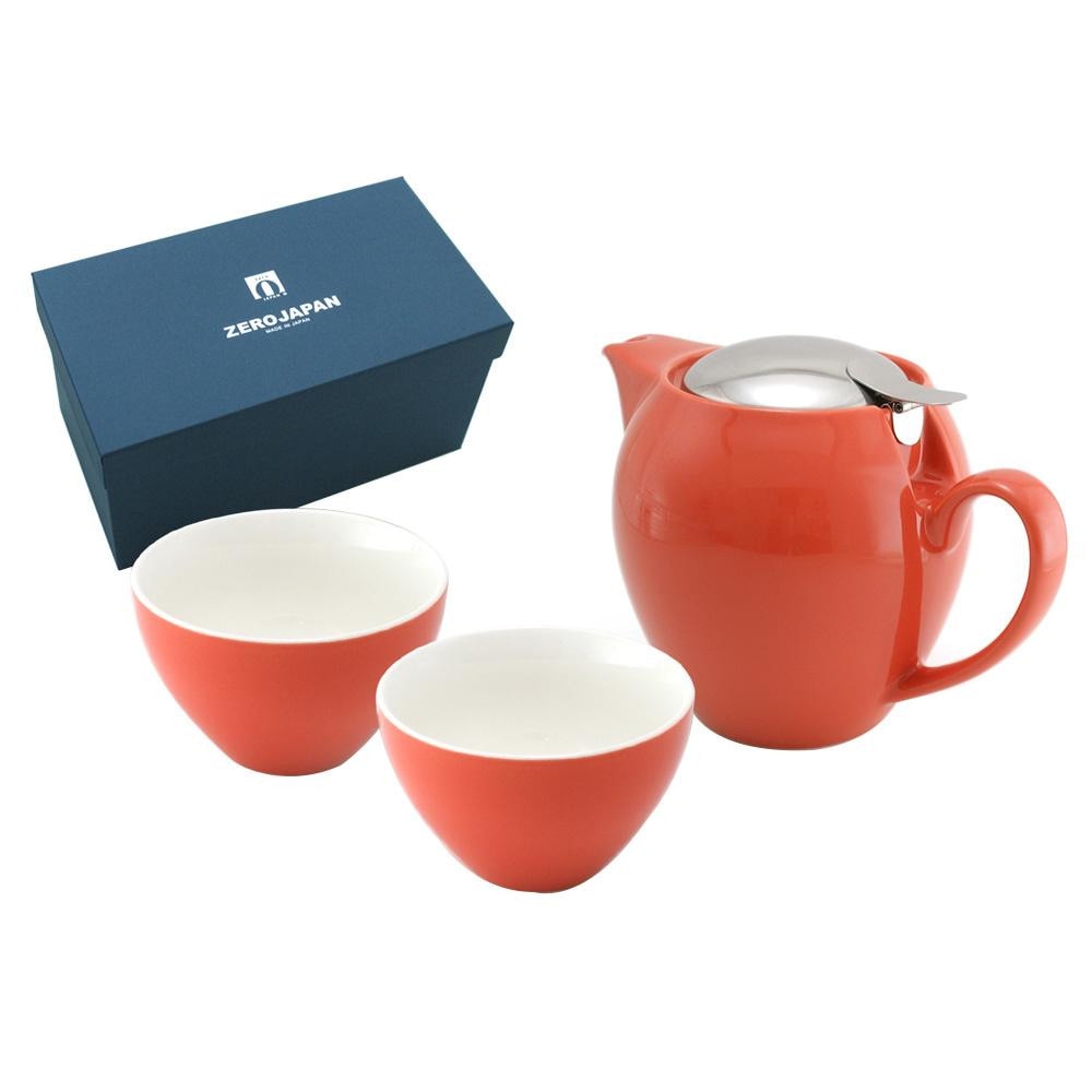 ZERO JAPAN ユニバーサルティーポット4人用+ティーカップワイド×2 ZG-003 CA・キャロット 4,750円