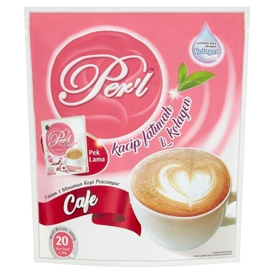 感謝の声続々！ Cafe l Per 5 (400g) 20g x 20 Collagen & Fatimah Kacip with Drink Coffee Premix 1 in インスタントコーヒー