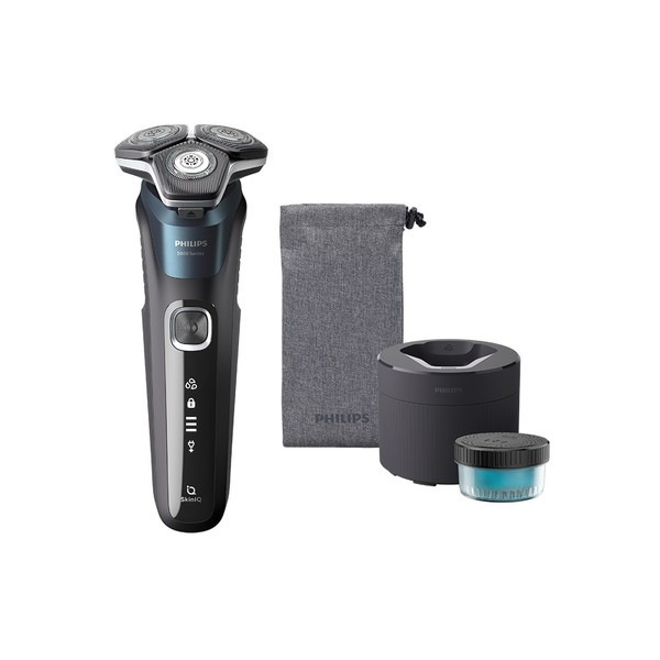 シェーバー ウェット&ドライ電気シェーバー 回転式充電式 S5889/60 メタリックターコイズブルー 5000シリーズ