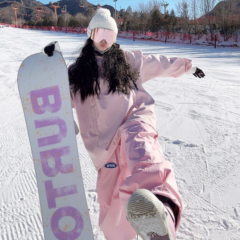 Hemu スキースポーツ スキースーツ アウトドア 防風・防水 スキーパンツ シングルおよびダブルボード かわいいウサギのスキースーツ
