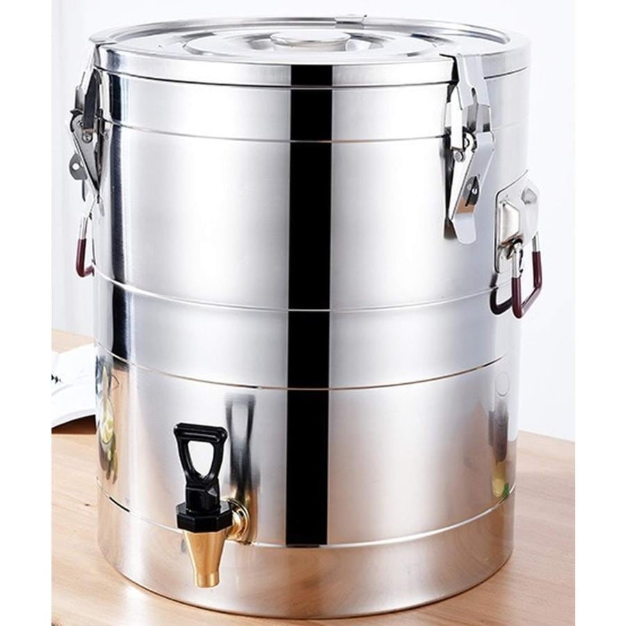 断熱ウォータータンク ステンレス断熱バケツ 20L水筒 アイスバケット ウォータージャグ クーラーボックス 蓋付き 20リットル ステンレス 大容量ジャグ 大容量ミ