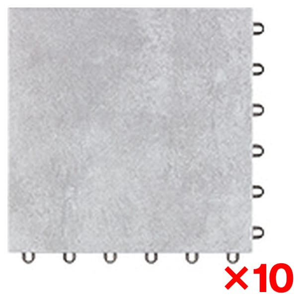 【10個セット】 AP30MU05UFJ ベイクグレー バーセア MUシリーズ [ベランダタイル ]
