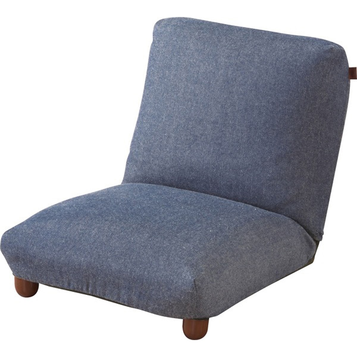 フロアソファ RKC-940DM RKC-940GR 座椅子 1人掛け おしゃれ リクライニング 天然木 コットン フロアチェアー いす イス リクライナー リビング デニム グリーン 緑