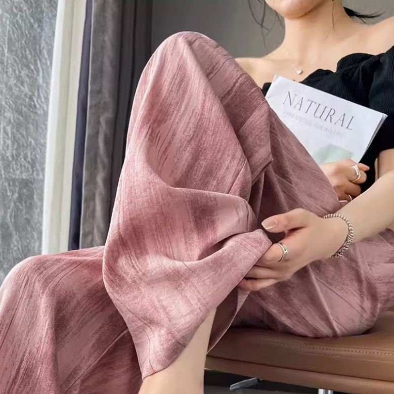 レディース パンツ ボトムス フィッシュテールスカート ロングパンツ ワイドパンツ ロング ワイド ポケット ハイウエスト 伸縮性 薄手 かわいい 大人可愛い きれいめ シンプル カジュアル 上品