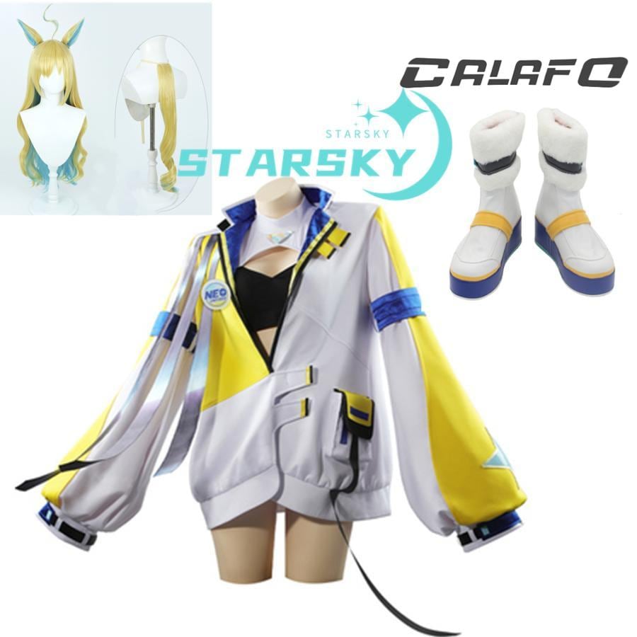 2026新品推奨 ウマ娘 プリティーダービー　ネオユニヴァース 風　コスプレ衣装　ウィッグ　靴　尻尾追加可能　勝負服 コスチューム　服　ハロウィン