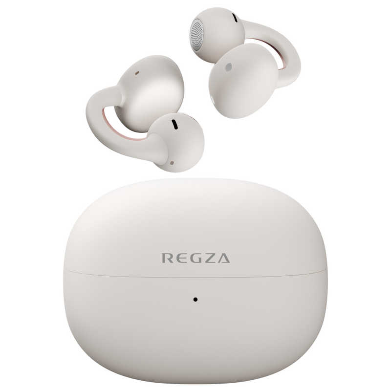 TVS REGZA　オープンイヤーカフ型イヤホン REGZA(レグザ) ［ワイヤレス(左右分離) / オープンイヤー型 / Bluetooth対応］ アイボリー　RB-A1S-IV
