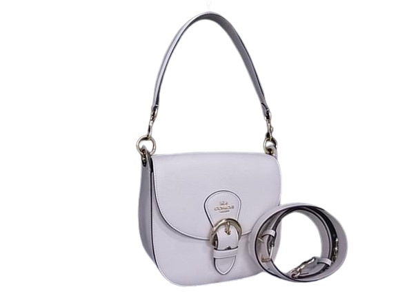 コーチ ハンドバッグ クリオ ショルダーバッグ 23 レザー C5686 2WAY ゴールド金具 ホワイト系 ショッピングバッグ トートバッグ 鞄 ブランド 斜め掛け 肩掛け【本物保証】