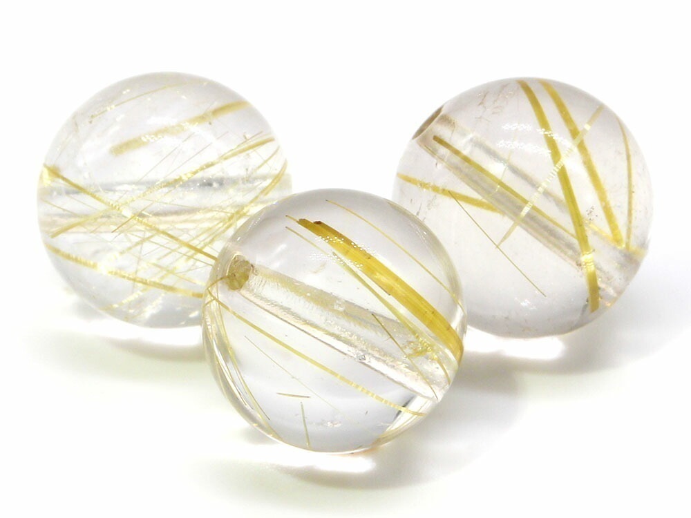 1粒売り ゴールドルチルクォーツ 13mm パワーストーン バラ売り 天然石 パワーストーン ばら売り ビーズ 穴あき 1玉売り アクセサリー パーツ ハンドメイド アクセサリーパー zz000341