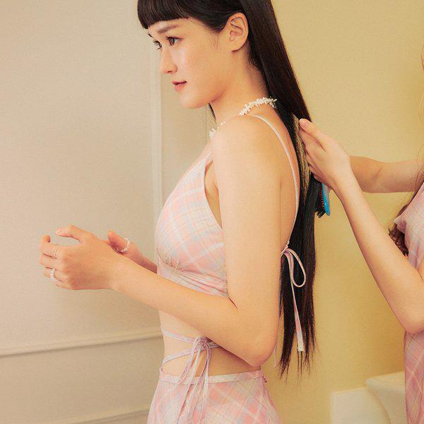 [] サマーブリーズカバーアップロングスカートライトピンク(B5SWWSK061LPK)