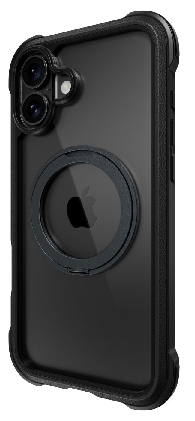 【MagEasy】 iPhone 16 Plus 対応 ケース クリア MagSafe 対応 スタンド リング付き 耐衝撃 MIL規格 スマホケ