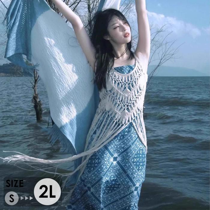 リゾートワンピ エスニック柄 大人可愛い 夏ワンピース リゾートワンピース レディース リゾート ワンピース サマー オシャレ ミモレ丈 ロングワンピ 春 夏 ハワイ ハワイアン 沖縄 結婚式 海外旅