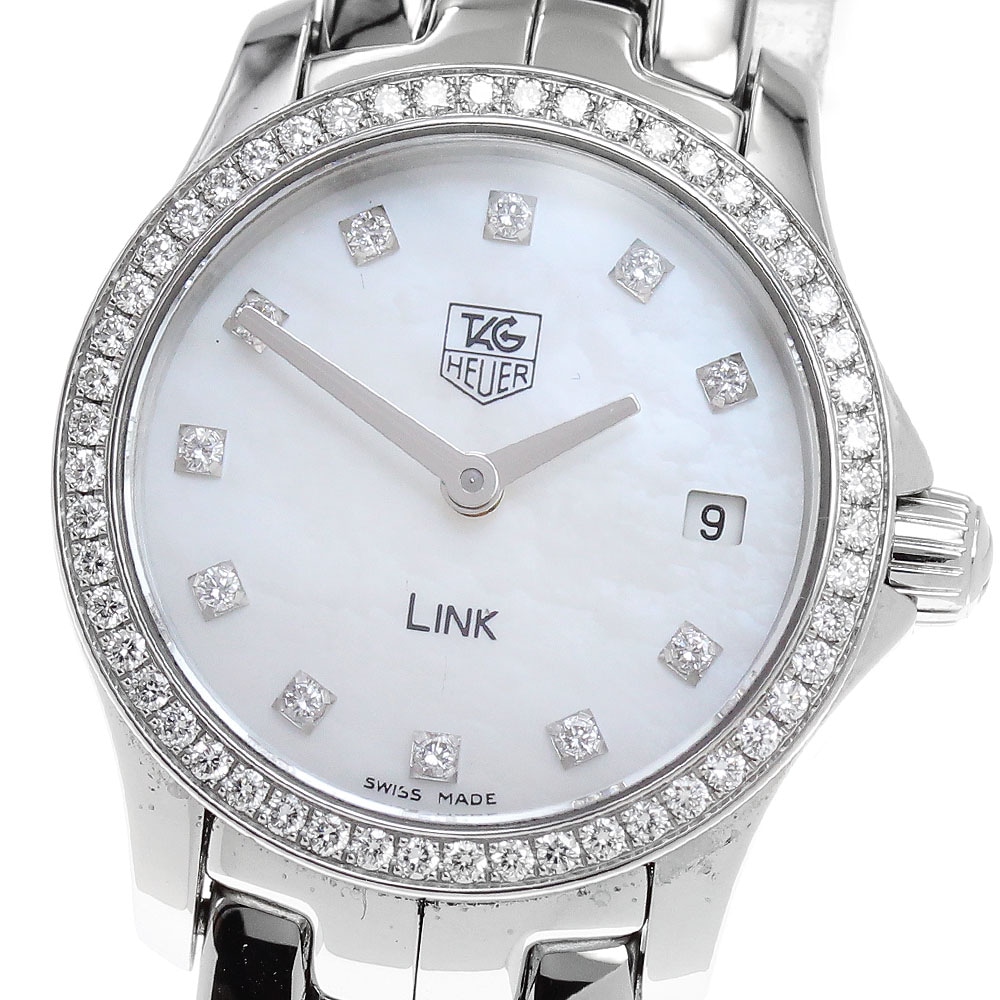 タグホイヤー TAG HEUER WJF1417 ミニリンク ダイヤベゼル 11P クォーツ レディース 良品 _832434【中古】
