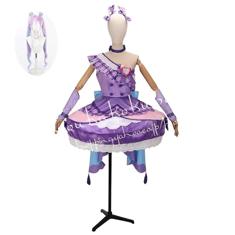 キミとアイドルプリキュア 紫雨こころ キュアキュンキュン 変身後 コスプレ衣装 変装活動 仮装 学園祭 撮影 祭り クリスマス ハロウィン