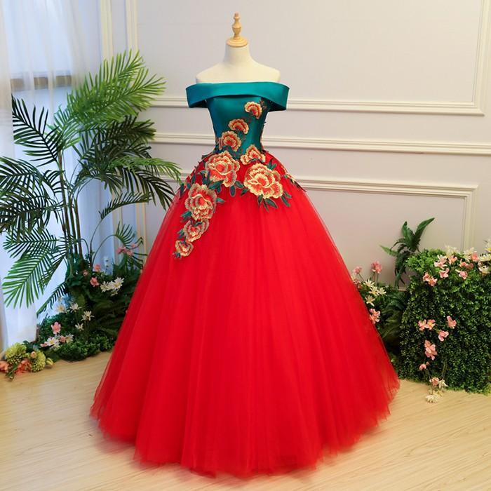 豪華な ロングドレス 演奏会 他と被らない ピアノ 発表会 大きいサイズ 大人 ステージ衣装 締め上げ カラードレス フォーマル オフショルダー 体型カバー