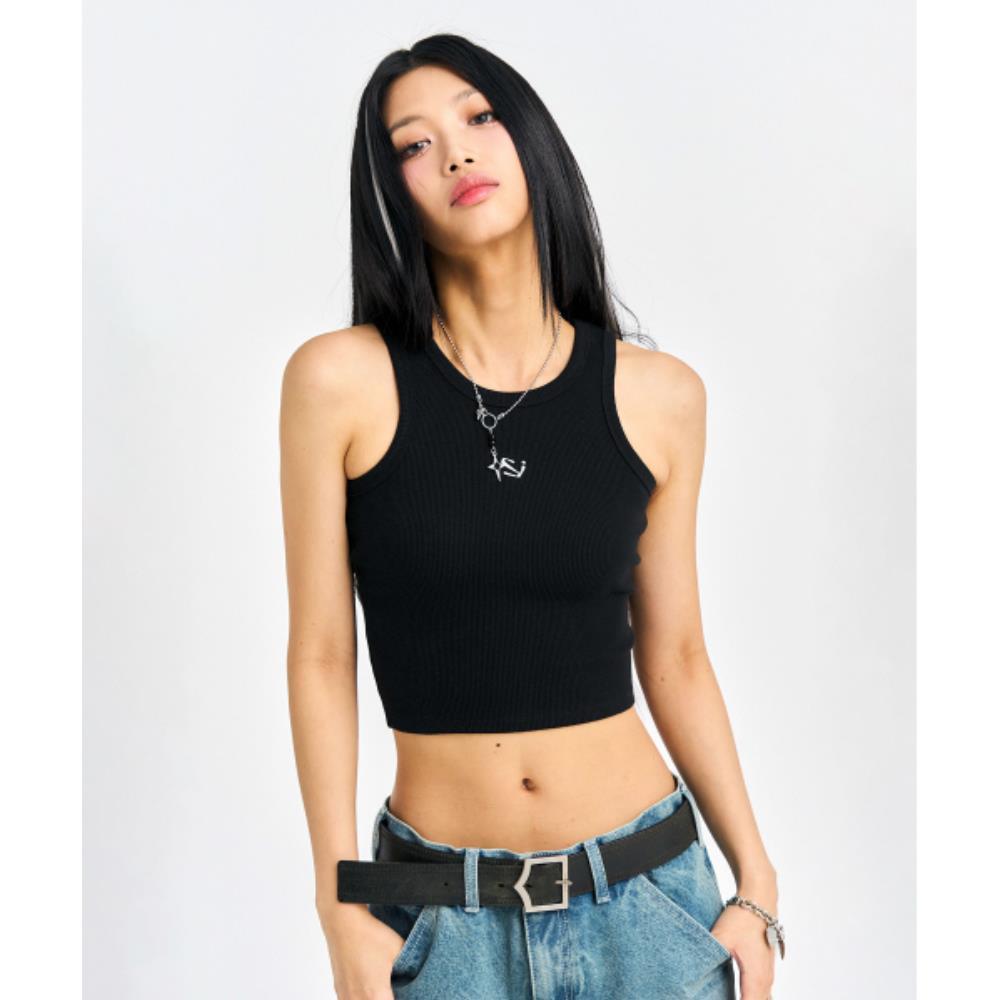 SCHISM INDUCING SCHISM TANK TOP BLACK QB5TS02WH