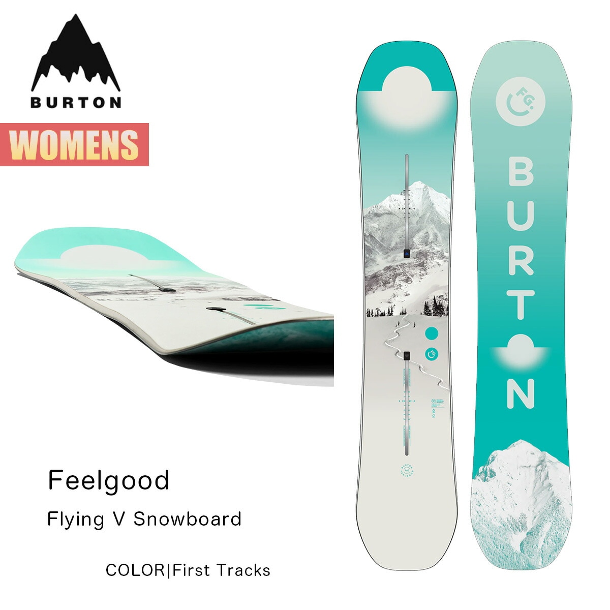 スノーボード 板 レディース 25-26 フィールグッド フライングV W26JP-107091 Womens Feelgood First Tracksカラー ウィメンズ 142 146 149