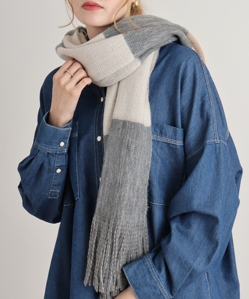 [最安値挑戦]ストール ミンクタッチもっちり柄ストール レディース