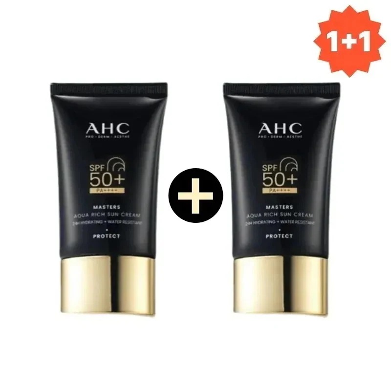 [オリーブヤングPICK/サンケア1位] マスターズ アクアリッチ サンクリーム 50ml 1 + 1 企画